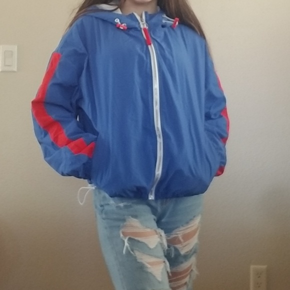 Blue Forever 21 Windbreaker - Picture 1 of 4